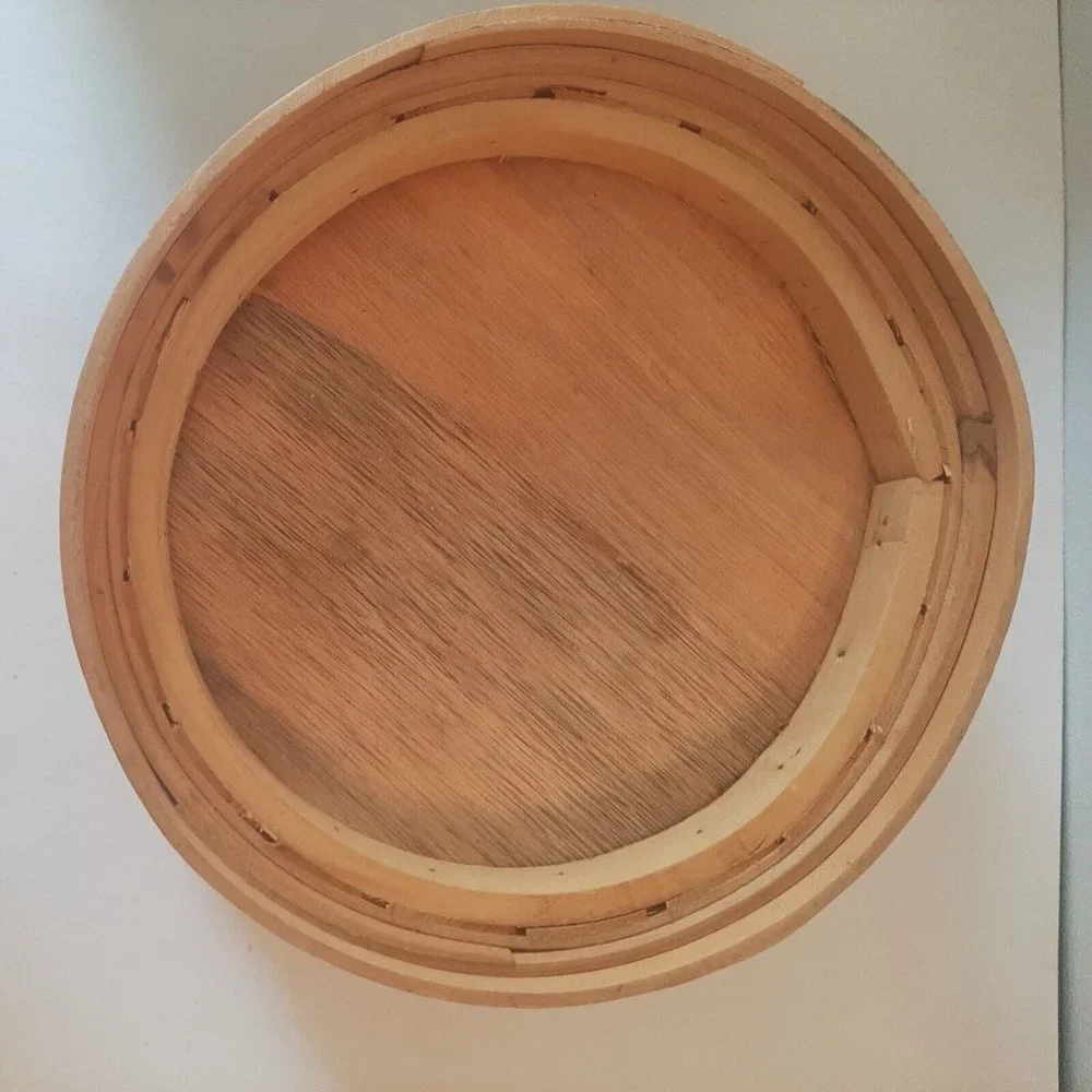 9 Inch Round Woven Basket with Liner Planter Yarn